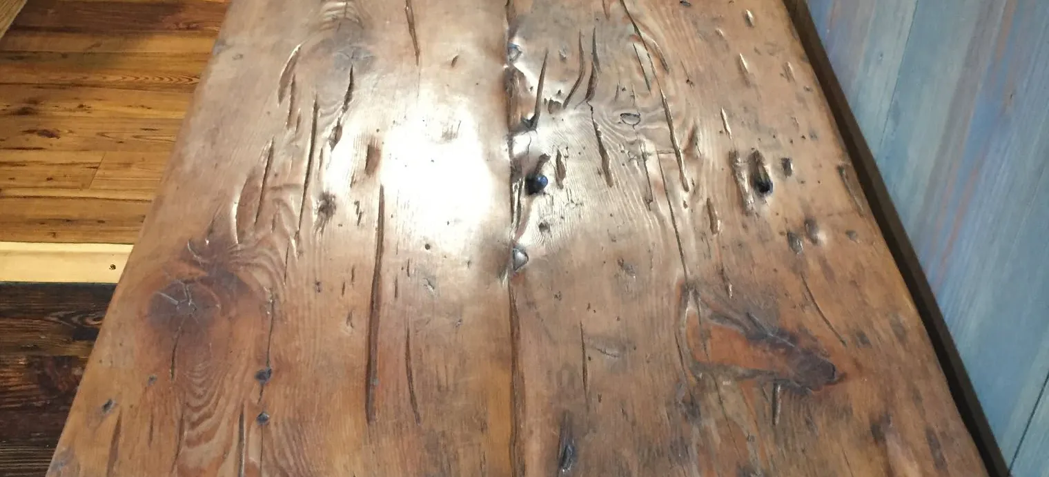 Table & Counter Tops — Glued-up slab tops and islands, finished or raw.